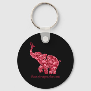 Llavero Elefante Con Cinta De Sensibilización Sobre El Ane