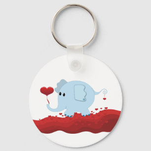 Llavero Elefante con los corazones