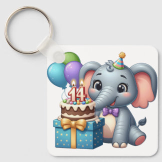 Llavero Elefante cumpleaños 14