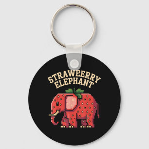 Llavero Elefante de Fresa para Amantes de la Naturaleza Di