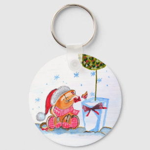 Llavero Elefante navidad