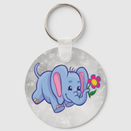 Llavero elefante personalizado lindo