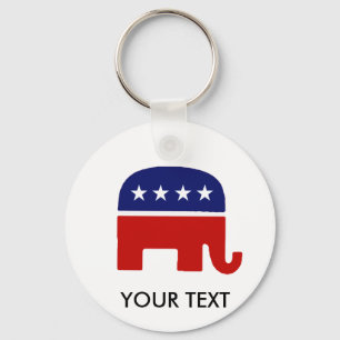 Llavero Elefante republicano del elefante/GOP