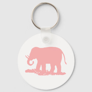 Llavero Elefante rosa