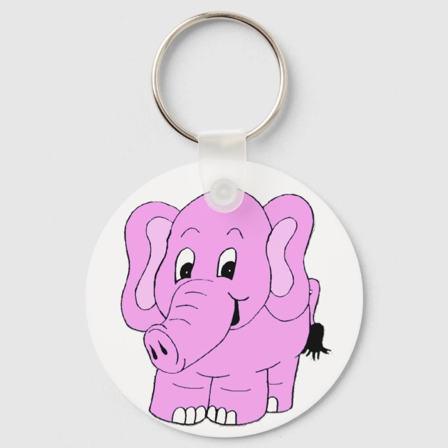 Llavero Elefante rosa (Anverso)