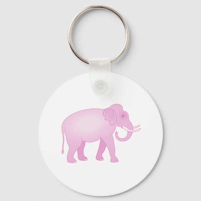 Llavero Elefante rosa (Anverso)
