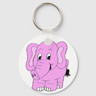 Llavero Elefante rosado