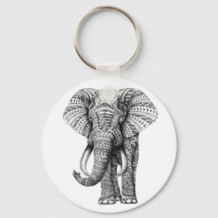 Llavero elefante tribal
