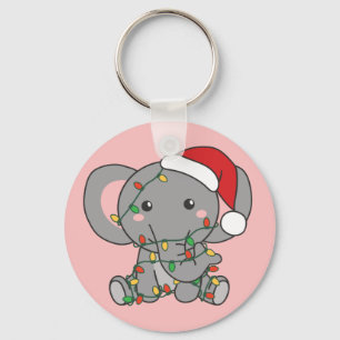 Llavero Elefantes Navidades Invernales Elefantes Keycha