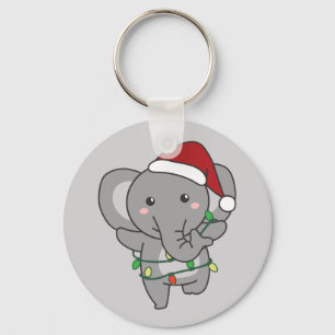 Llavero Elefantes Navidades Invernales Elefantes Keycha