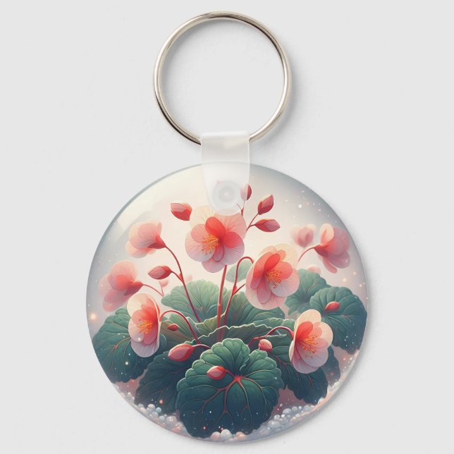 Llavero Elegance Begonia Flowers (Anverso)