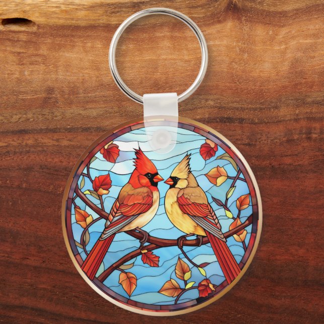 Llavero Elegancia eterna Cardenal Keychain (Reverso )