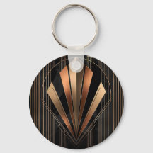 Elegancia geométrica metálica Art Deco