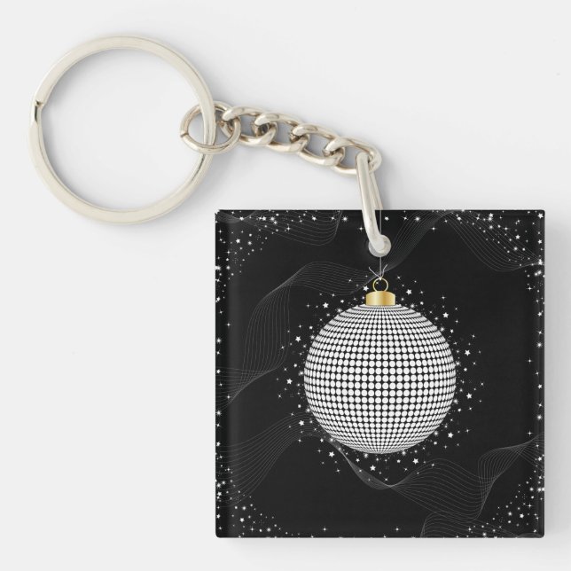 Llavero Elegant Disco Ball Christmas Ornament (Frente)