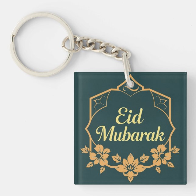 Llavero Elegant Minimalist Eid Mubarak Gift (Frente)
