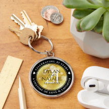 Elegante 21ª celebración del Aniversario del Boda