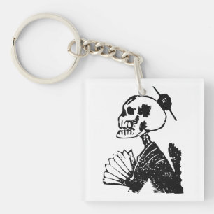 Llavero Elegante Arte de Posada Calavera