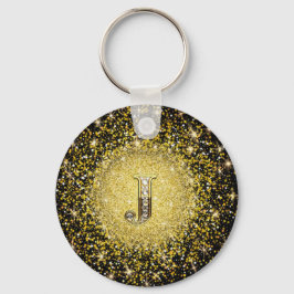 Llavero Elegante cadena de claves de regalo de Monograma J