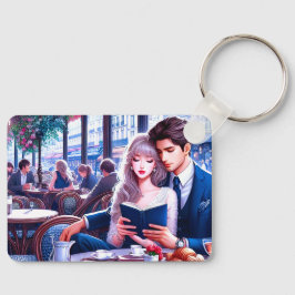 Llavero Elegante Cafe Parisiense Fecha: Un Escape Romántic