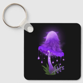 Llavero Elegante Cap Inky GIGHT Purple Mushroom metalizado