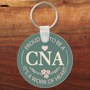 Llavero Elegante CNA Personalizado Floral