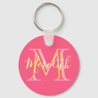 Elegante Colores Lilacs Personalizado dorado Monog