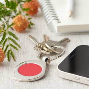 Llavero Elegante con Remolino Rojo para Uso Diario
