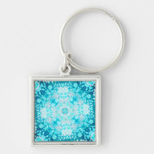 Llavero Elegante cristal azul turquesa Aqua
