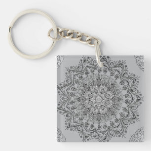 Llavero Elegante de Mandala, Llave Boho Chic