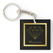 Elegante diamante geométrico de oro negro