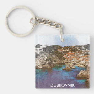 Llavero Elegante Dubrovnik Croacia Viaje a la Costa