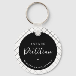 Llavero Elegante futuro dietista personalizado