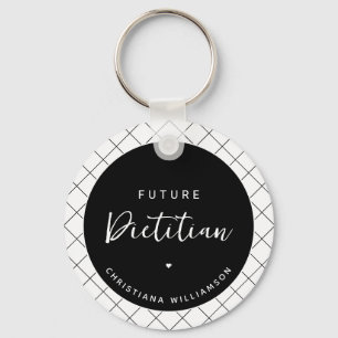 Llavero Elegante futuro dietista personalizado