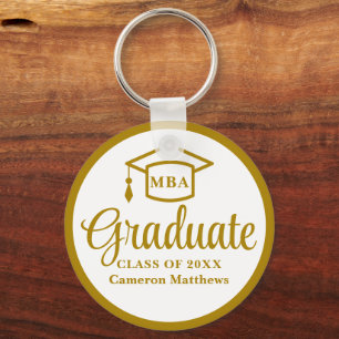 Llavero Elegante Graduación de la Escuela de Negocios de O