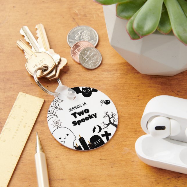 Llavero Elegante Halloween dos espeluznantes fiestas de cu (Escritorio )