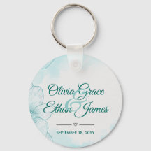 Elegante Invitación de Boda Floral Acuarela Verde 