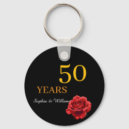 Llavero Elegante Keepsake floral - Regalo rojizo romántico