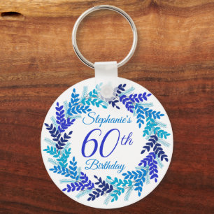 Llavero Elegante Keychain de la guirnalda azul 60