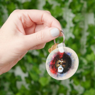 Llavero Elegante Keychain de la máscara del carnaval venec