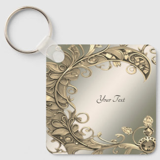 Llavero Elegante Keychain decorativo de oro moderno