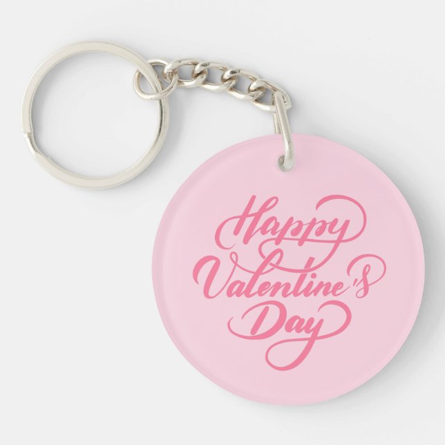 Llavero Elegante Keychain del Día de San Valentín suave y  (Frente)