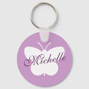 Llavero Elegante keychain mariposa para chicas   Lavanda