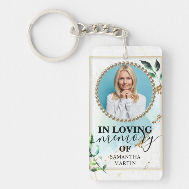 Llavero Elegante llave de regalo del Foliage Verde (Frente)