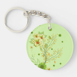 Llavero Elegante llave verde pistacho