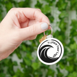 Llavero Elegante logotipo o foto personalizados 