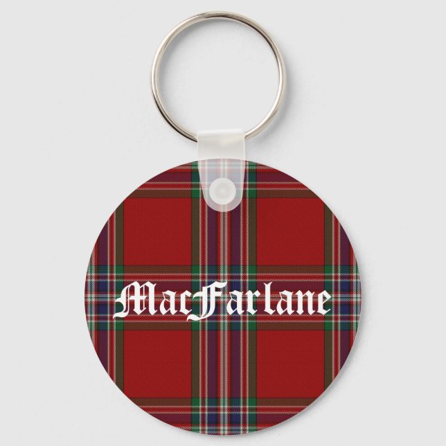 Llavero Elegante MacFarlane Tartan Plaid (Anverso)