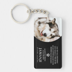 Llavero Elegante Mascota de fotos de citas de tributo mode