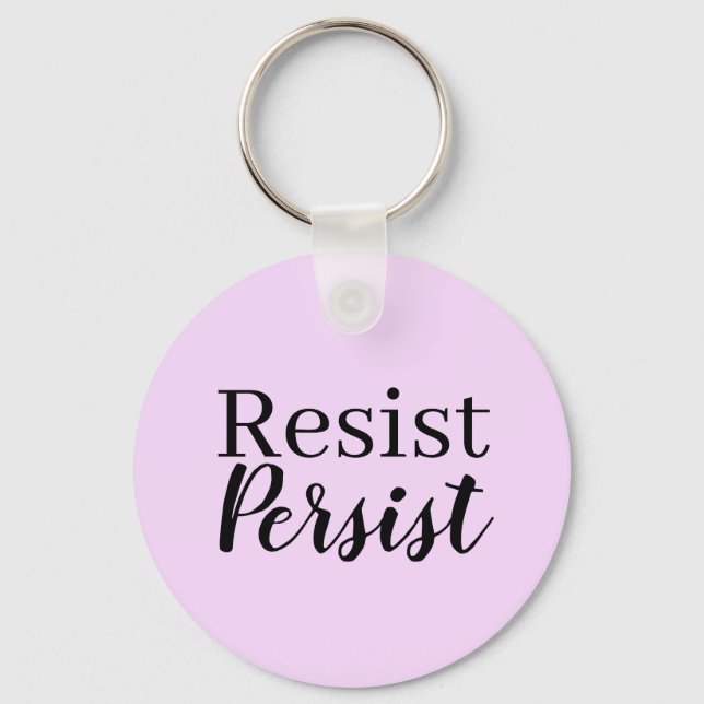 Llavero Elegante modernista resiste la cita Inspiradora (Anverso)