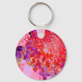 Llavero Elegante morado y Naranja Limelight Hydrangea