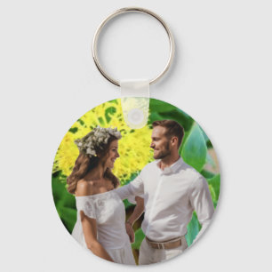 Llavero Elegante Ornamento navideño "Feliz y casado"